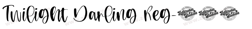 Twilight Darling Reg字体转换